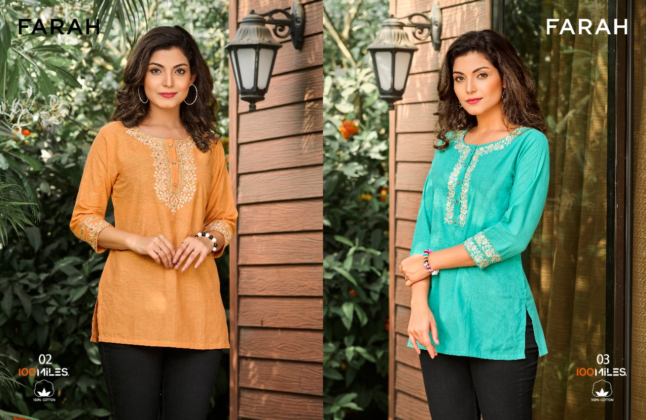 100 miles farah cotton classic trendy look tops catalog