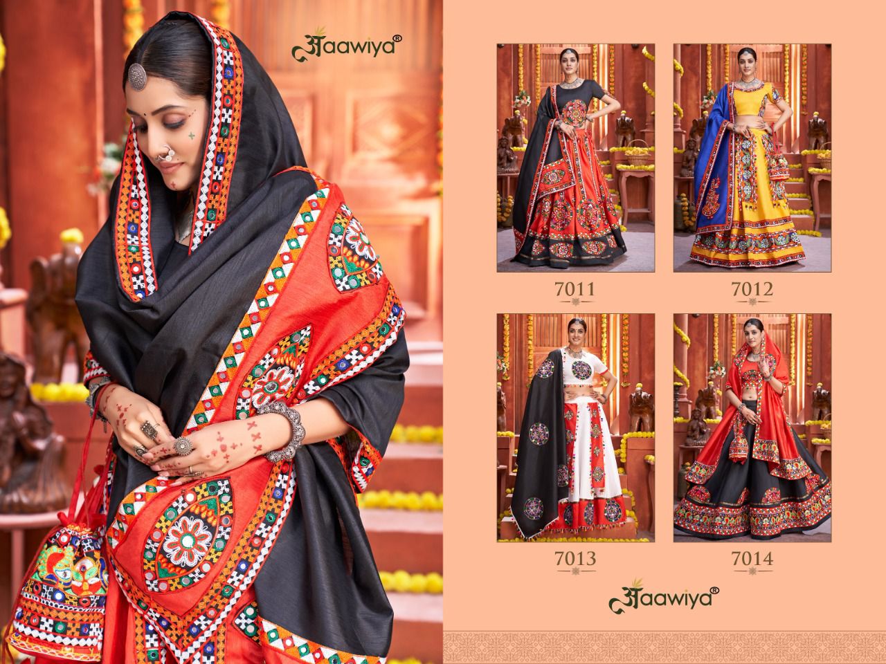 aawiya official rajwadi vol 3 fancy Innovative look lehenga choli catalog