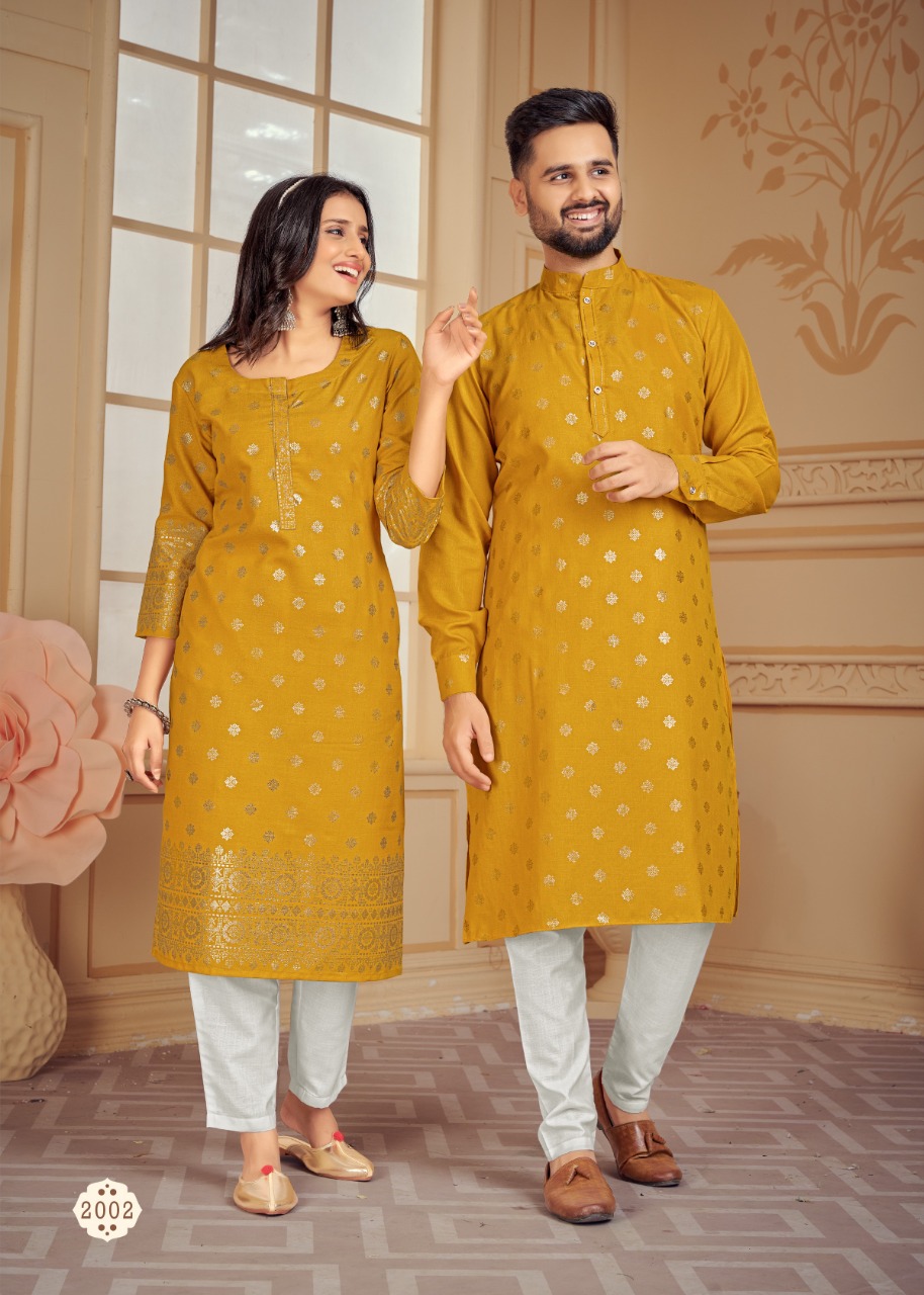 Banwery Fashion couple dream vol 2 cotton  decent look Kurta with Payjama and Kurti with Pants catalog