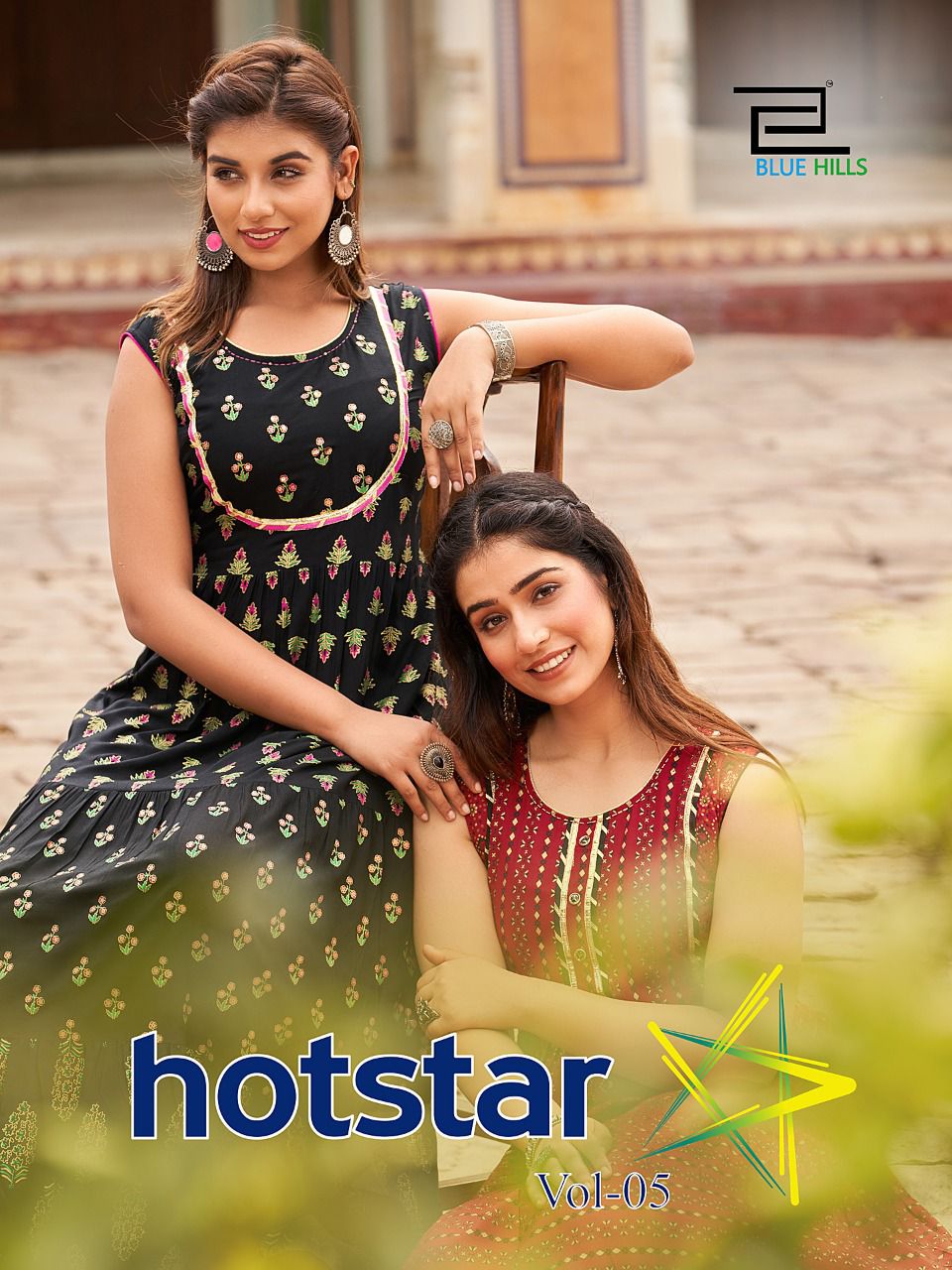 blue hills hotstar vol 5 rayon gorgeous look kurti catalog