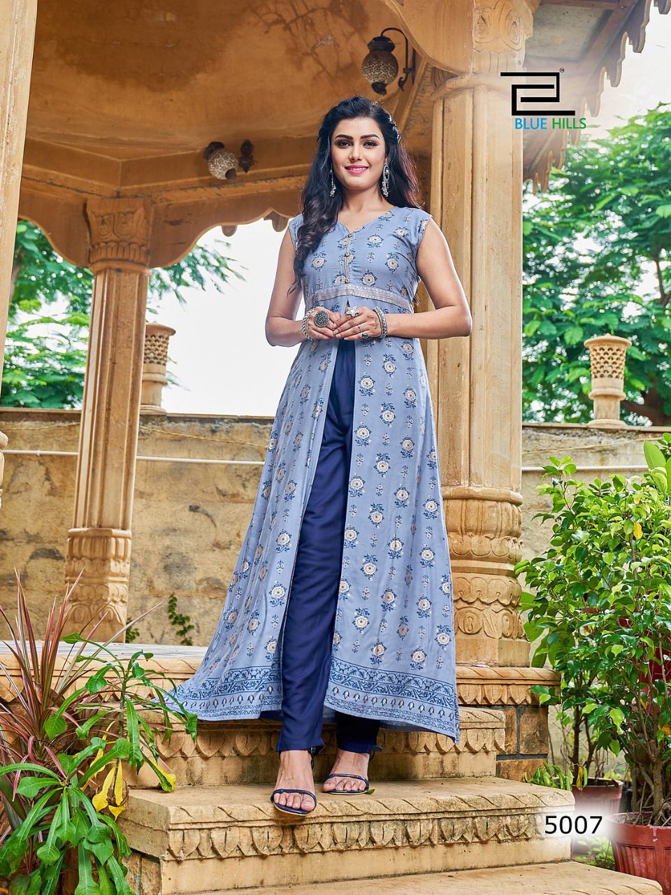 blue hills summer season vol 5 rayon astonishing kurti catalog