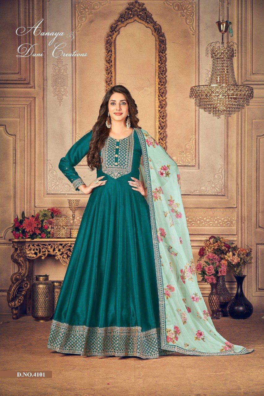 dani aanaya series 4100 vol 141 silk gorgous look salwar suit catalog