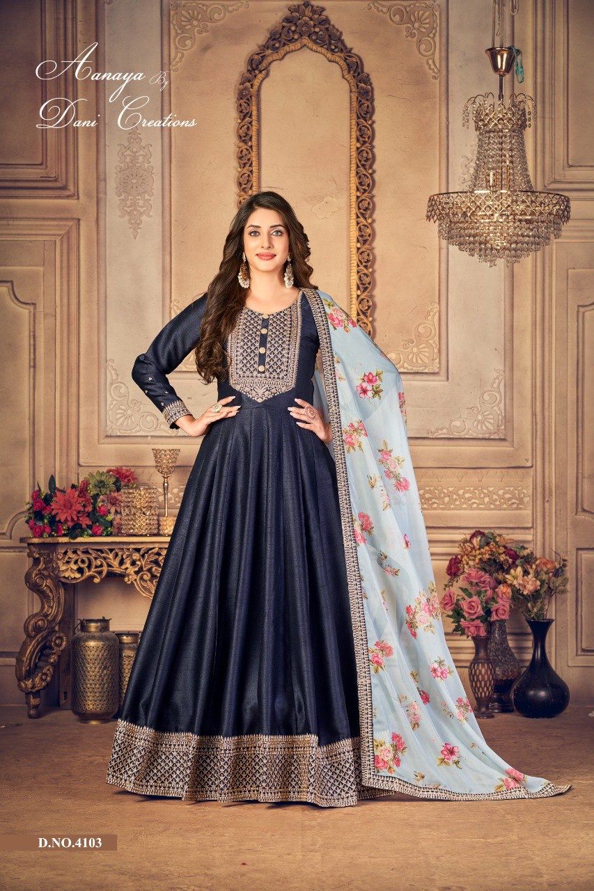 dani aanaya series 4100 vol 141 silk gorgous look salwar suit catalog