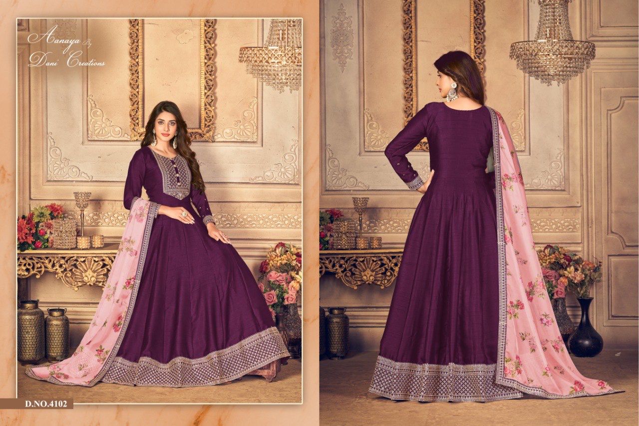 dani aanaya series 4100 vol 141 silk gorgous look salwar suit catalog