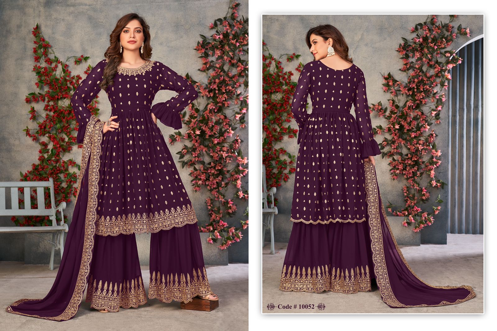 dani Anjubaa Vol 5 georgette Regal look salwar suit catalog