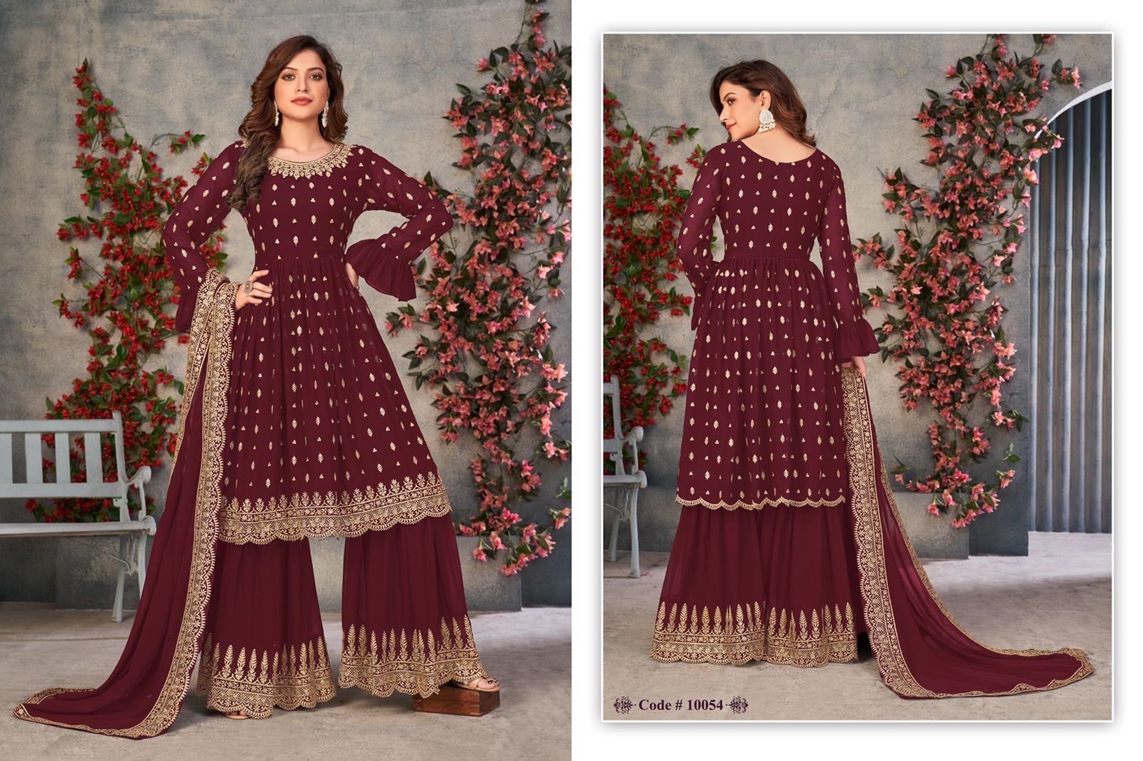 dani Anjubaa Vol 5 georgette Regal look salwar suit catalog