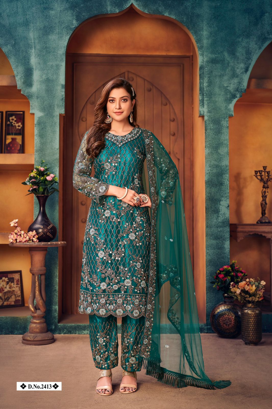 dani twisha vol 24 net with havy work gorgeous look salwar suit catalog