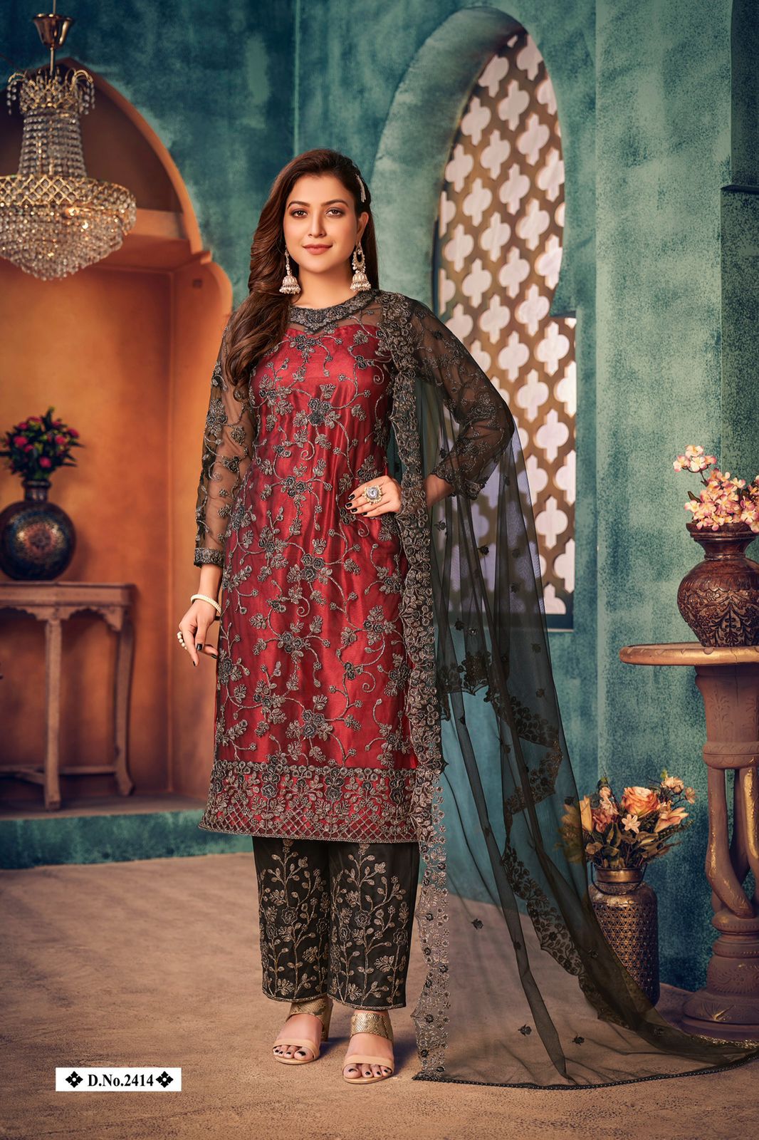 dani twisha vol 24 net with havy work gorgeous look salwar suit catalog