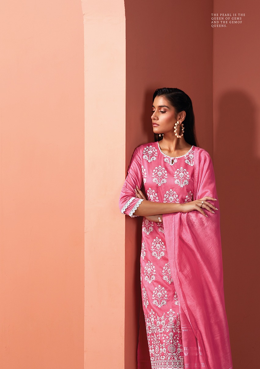 four buttons pearl 7 viscose graceful look top bottom with dupatta catalog