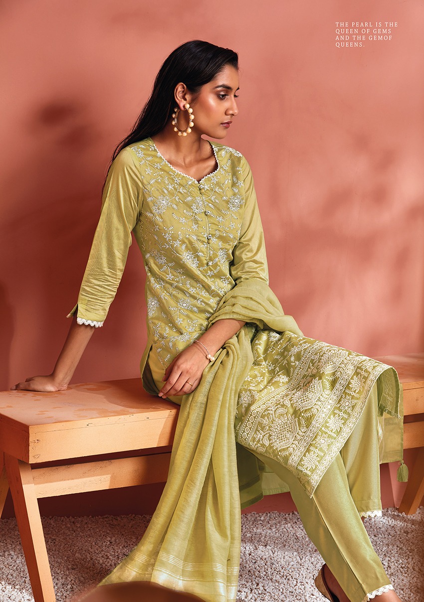 four buttons pearl 7 viscose graceful look top bottom with dupatta catalog