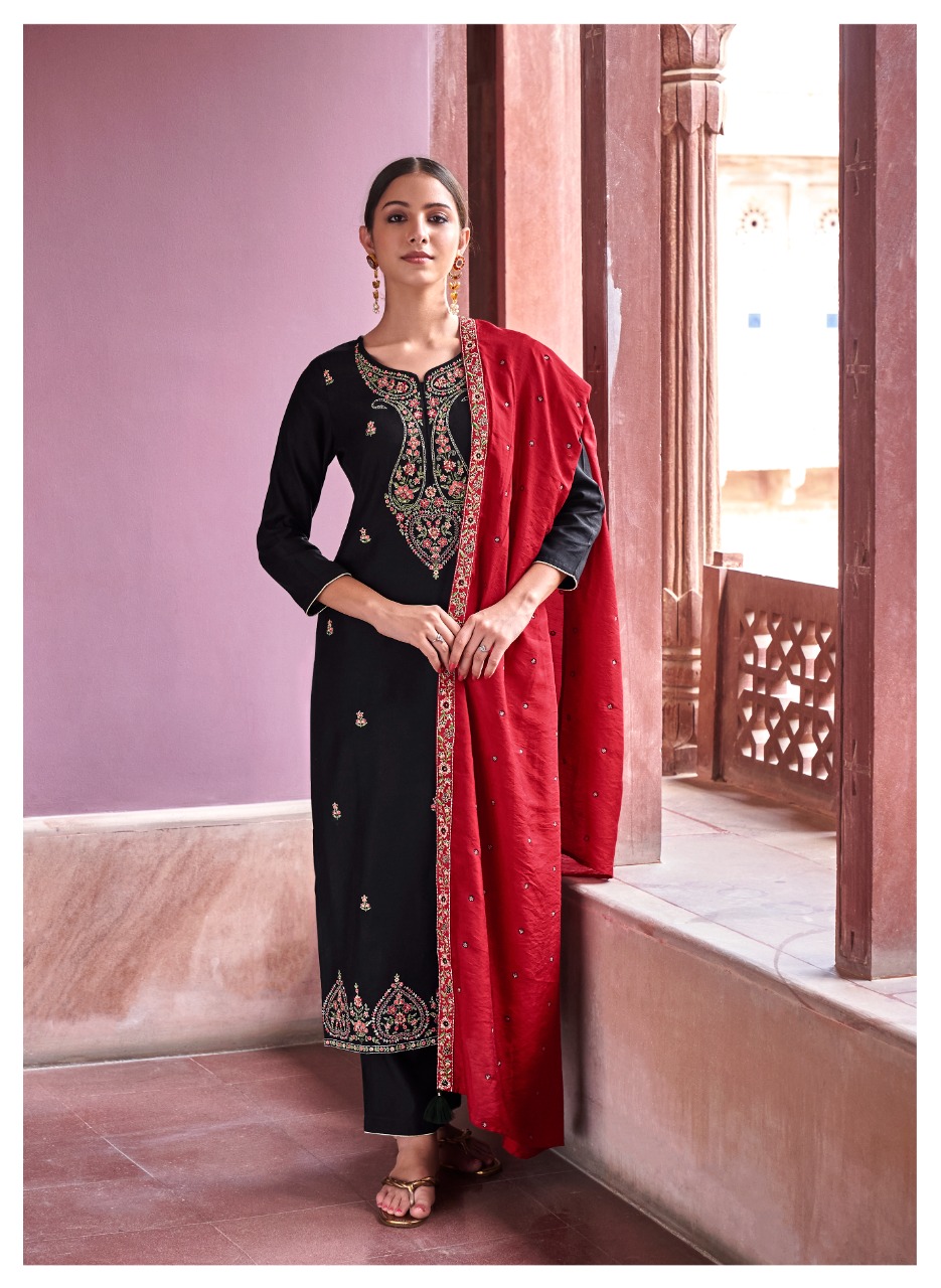 four buttons rangrez 2 viscose elegant look top bottom with dupatta catalog