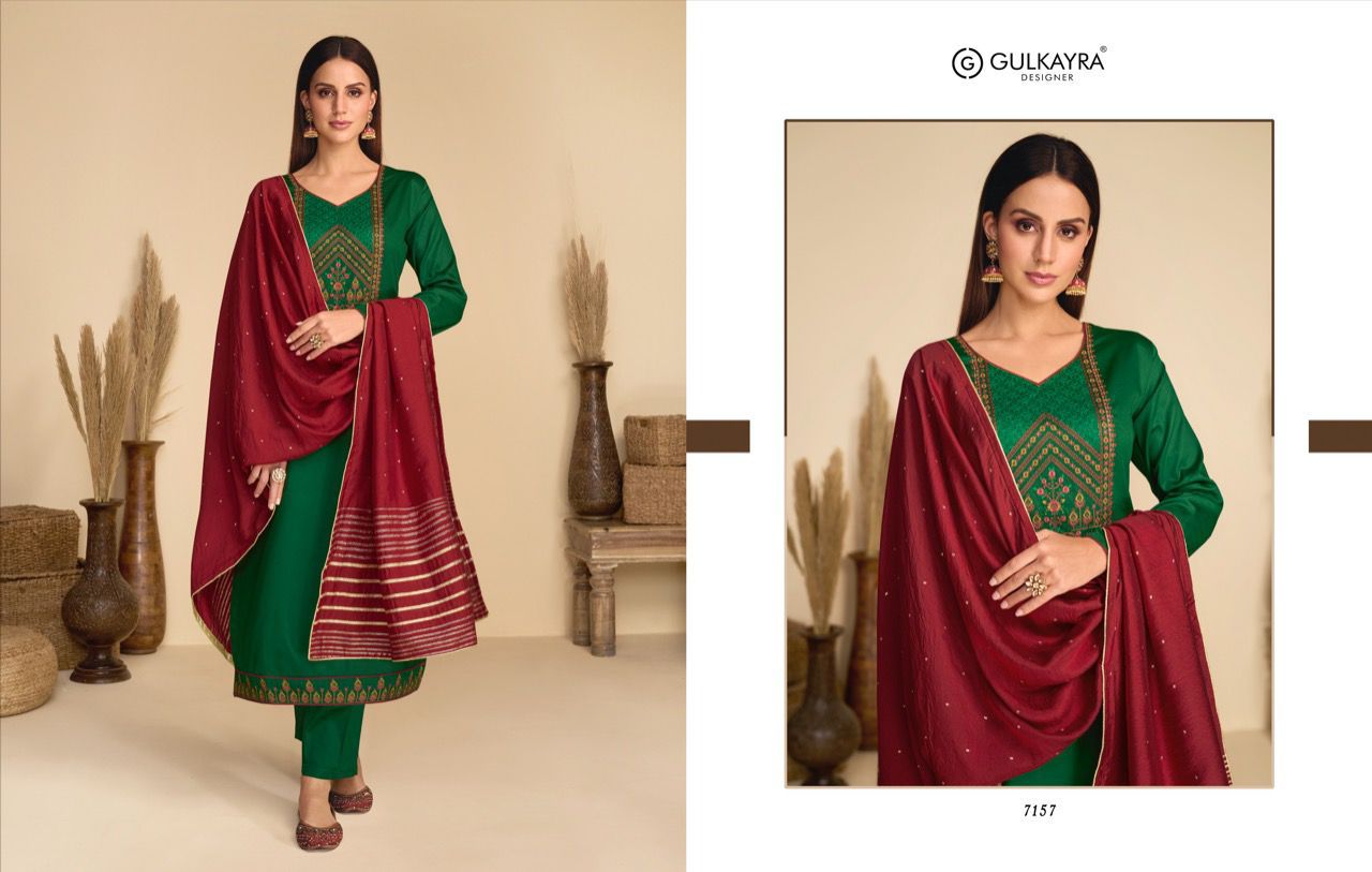 gulkayra designer aaliyah silk gorgeous look salwra suit catalog