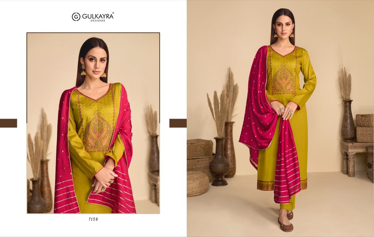 gulkayra designer aaliyah silk gorgeous look salwra suit catalog