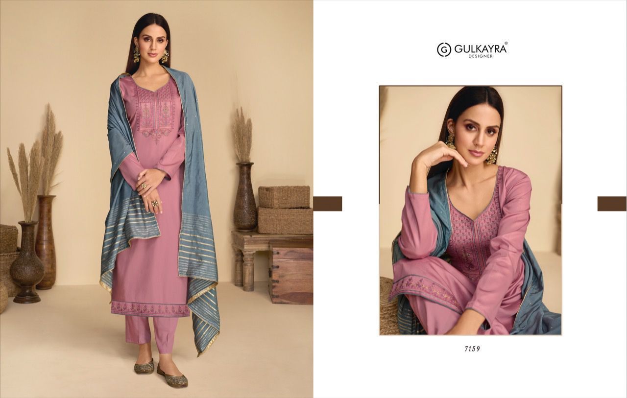 gulkayra designer aaliyah silk gorgeous look salwra suit catalog