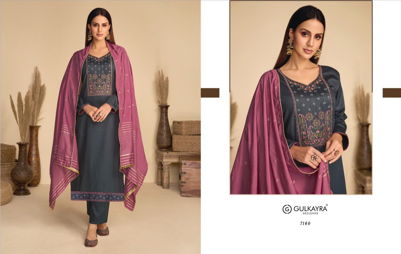 gulkayra designer aaliyah silk gorgeous look salwra suit catalog