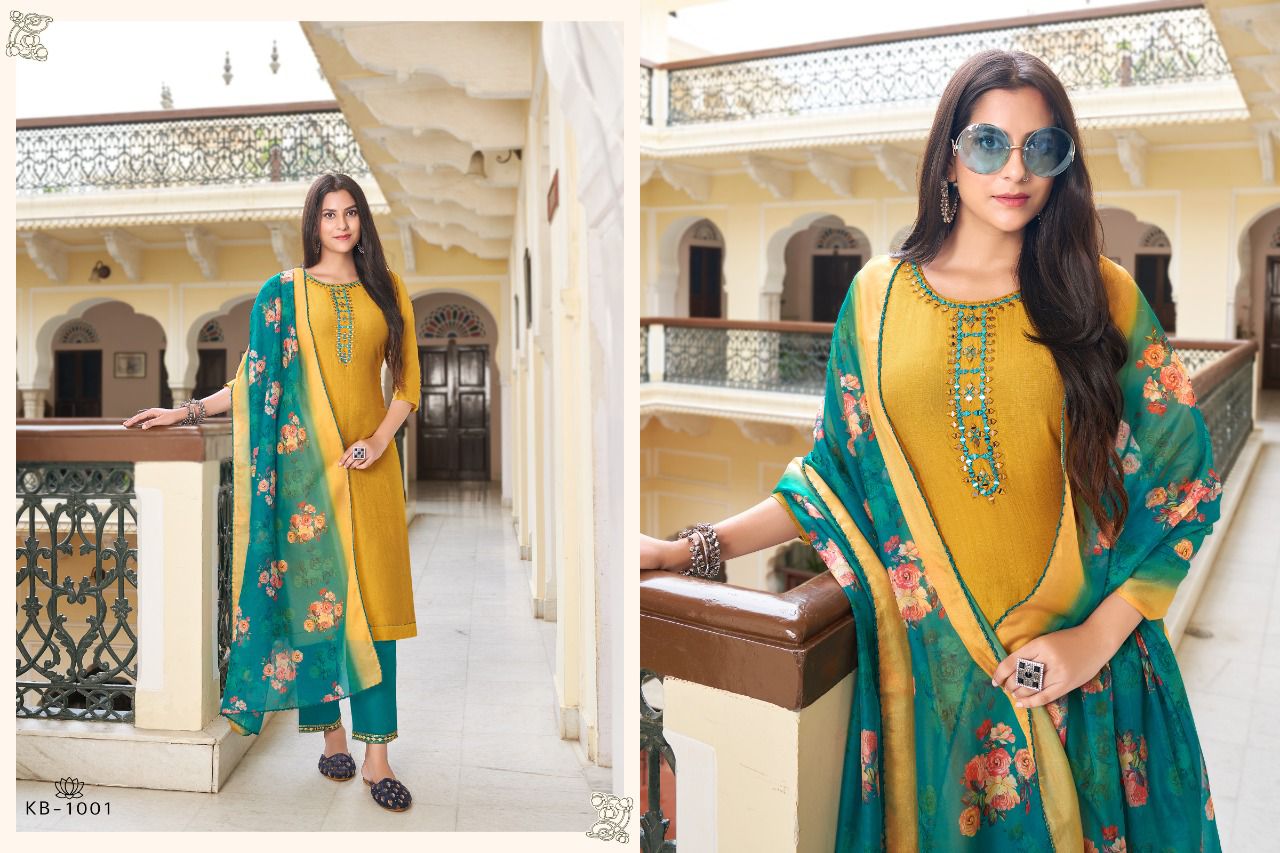 hariyaali karaabi silk graceful look top bottom with dupatta catalog