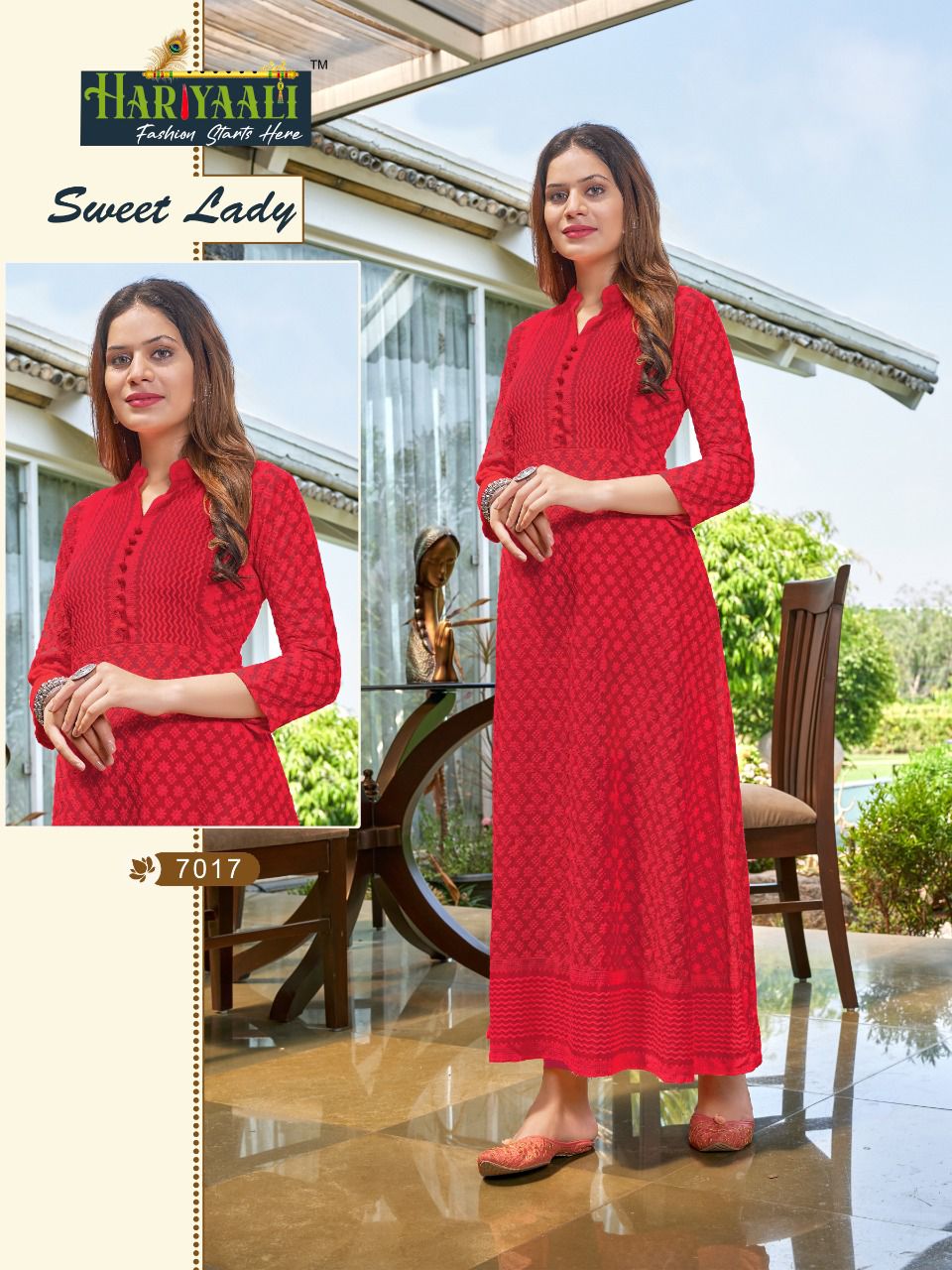 Hariyaali Sweet lady rayon innovative look kurti catalog