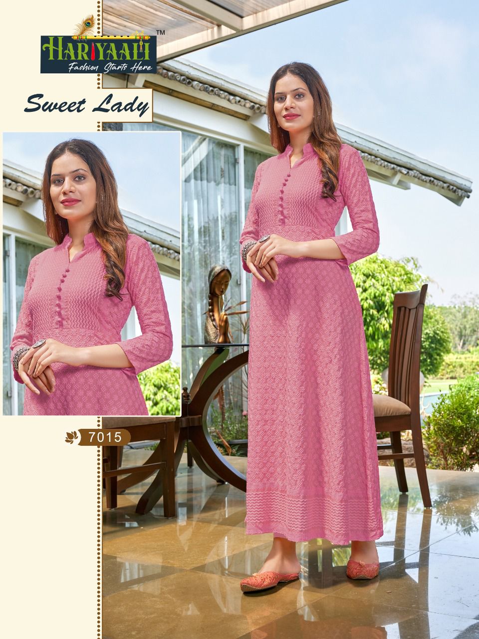 Hariyaali Sweet lady rayon innovative look kurti catalog