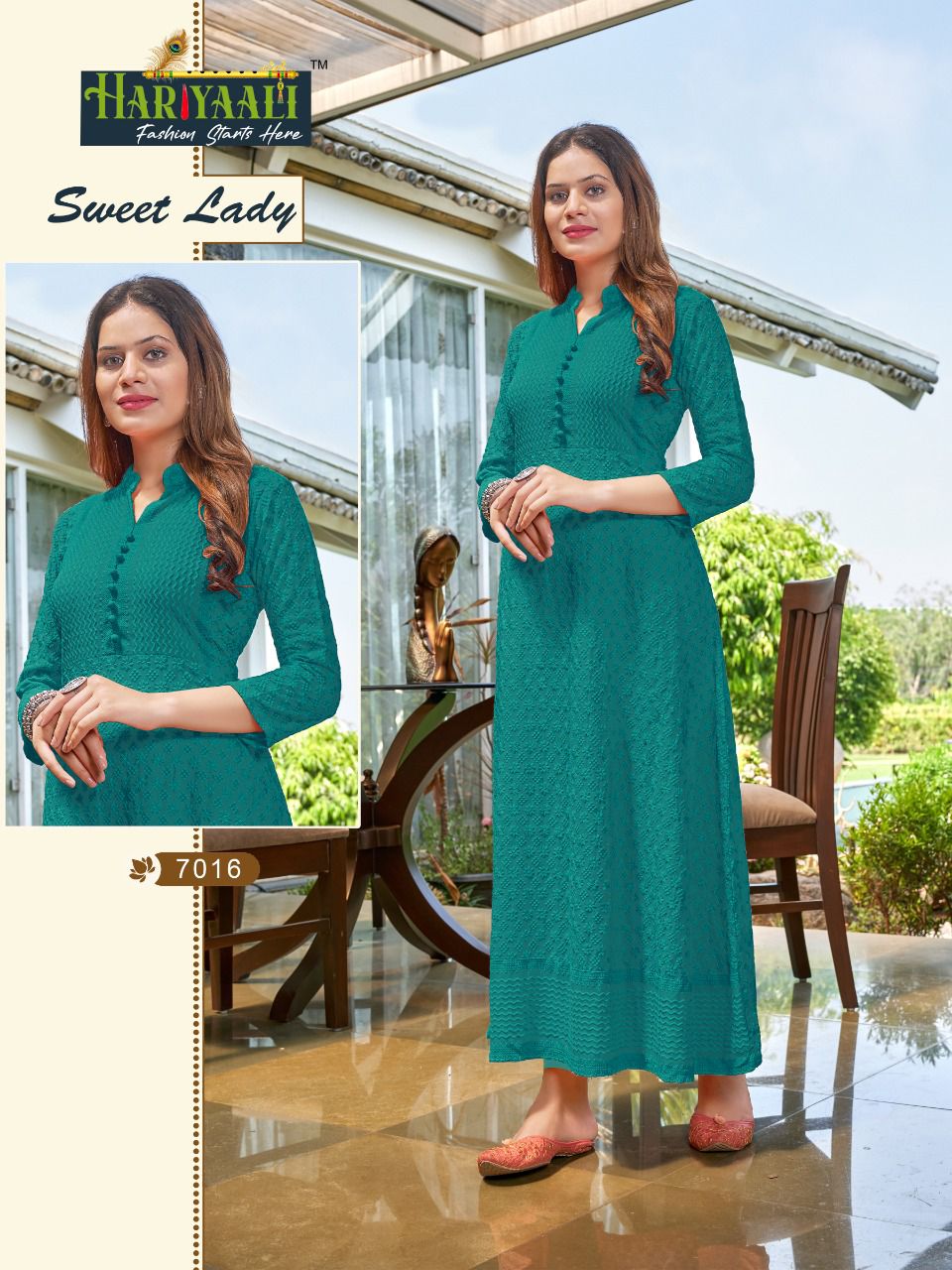 Hariyaali Sweet lady rayon innovative look kurti catalog