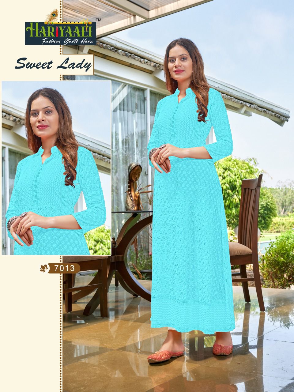 Hariyaali Sweet lady rayon innovative look kurti catalog