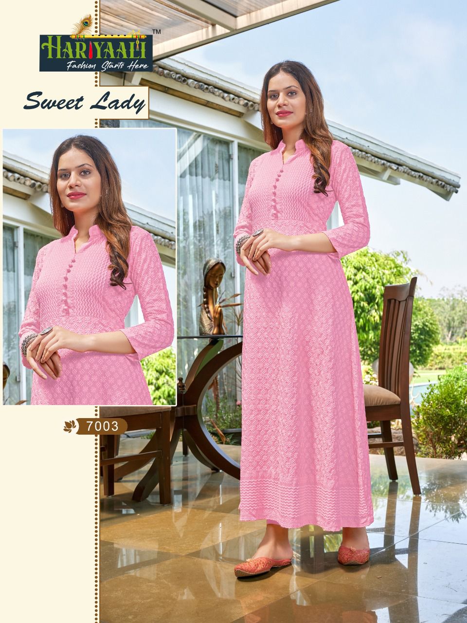 Hariyaali Sweet lady rayon innovative look kurti catalog