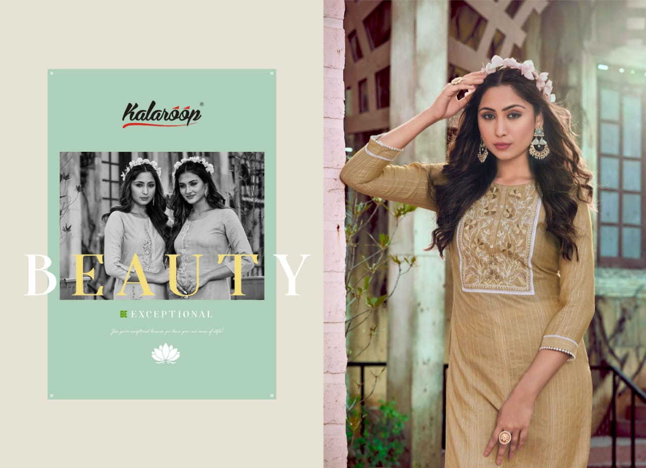 kalaroop by kajree jaggi rayon attractive look kurti catalog