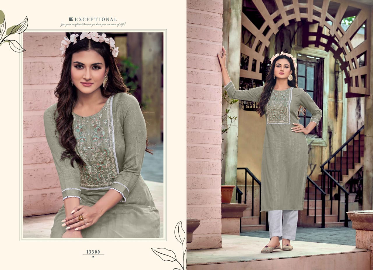 kalaroop by kajree jaggi rayon attractive look kurti catalog