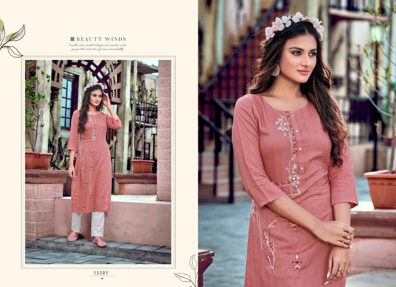 kalaroop by kajree jaggi rayon attractive look kurti catalog