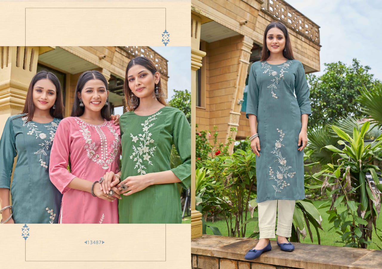 kalaroop by kajree lava rayon innovative look kurti catalog