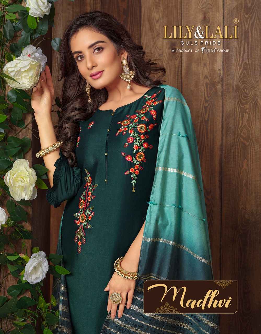 lily and lali madhvi muslin new and modern style top with bottom and dupatta catalog