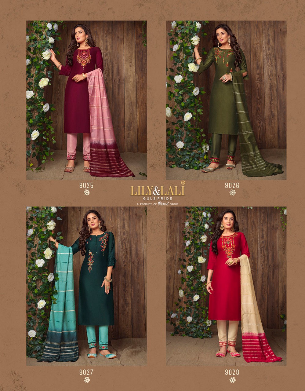 lily and lali madhvi muslin new and modern style top with bottom and dupatta catalog