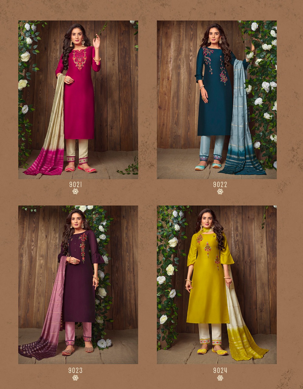 lily and lali madhvi muslin new and modern style top with bottom and dupatta catalog