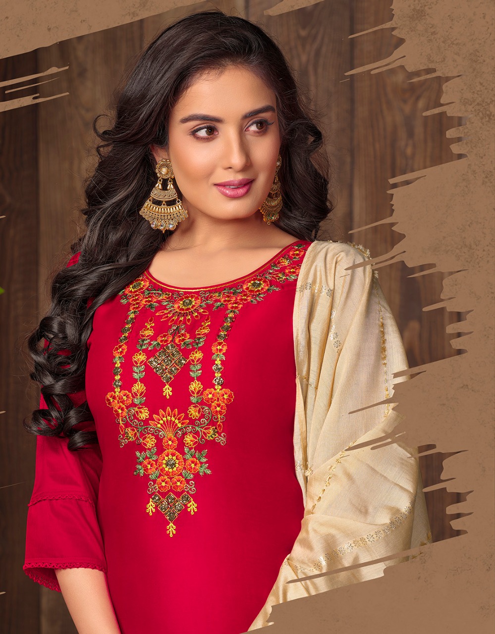 lily and lali madhvi muslin new and modern style top with bottom and dupatta catalog