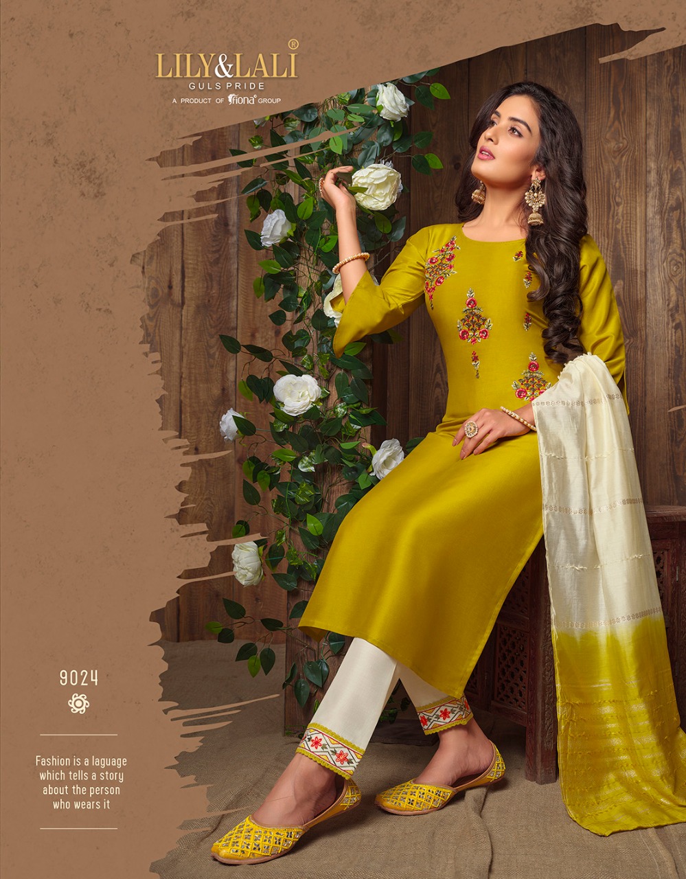 lily and lali madhvi muslin new and modern style top with bottom and dupatta catalog