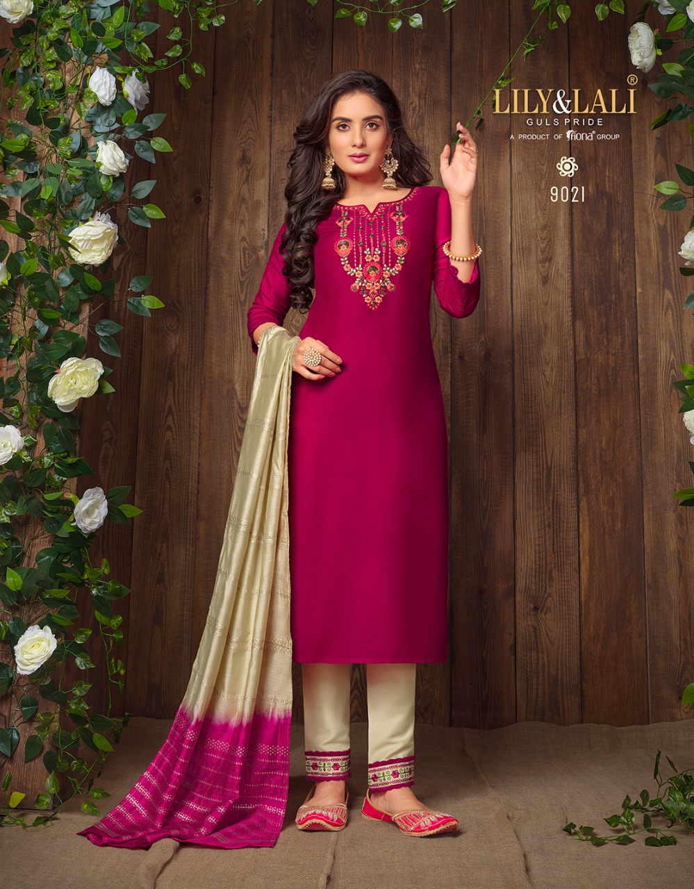 lily and lali madhvi muslin new and modern style top with bottom and dupatta catalog