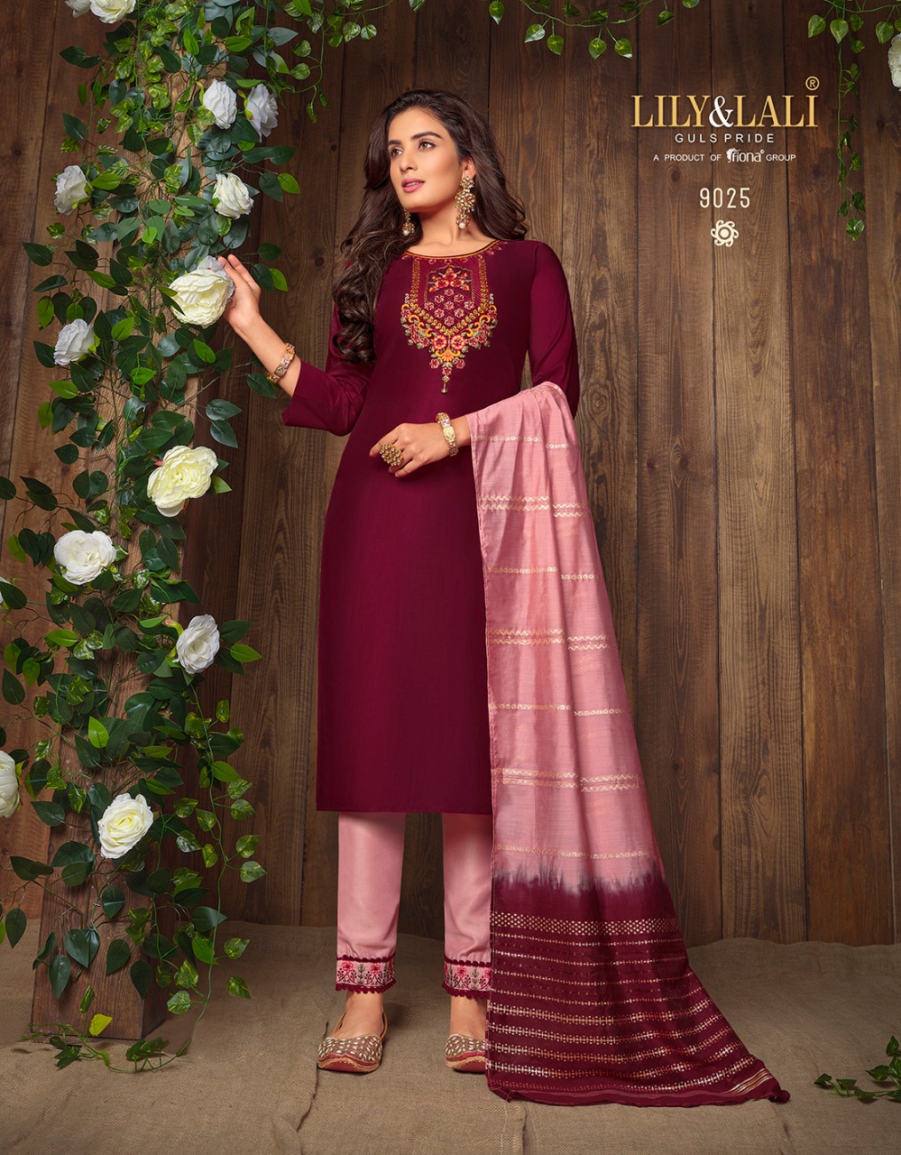 lily and lali madhvi muslin new and modern style top with bottom and dupatta catalog