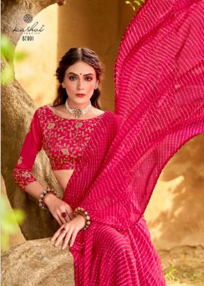 lt kashi creation arya georgette attractive look saree catalog