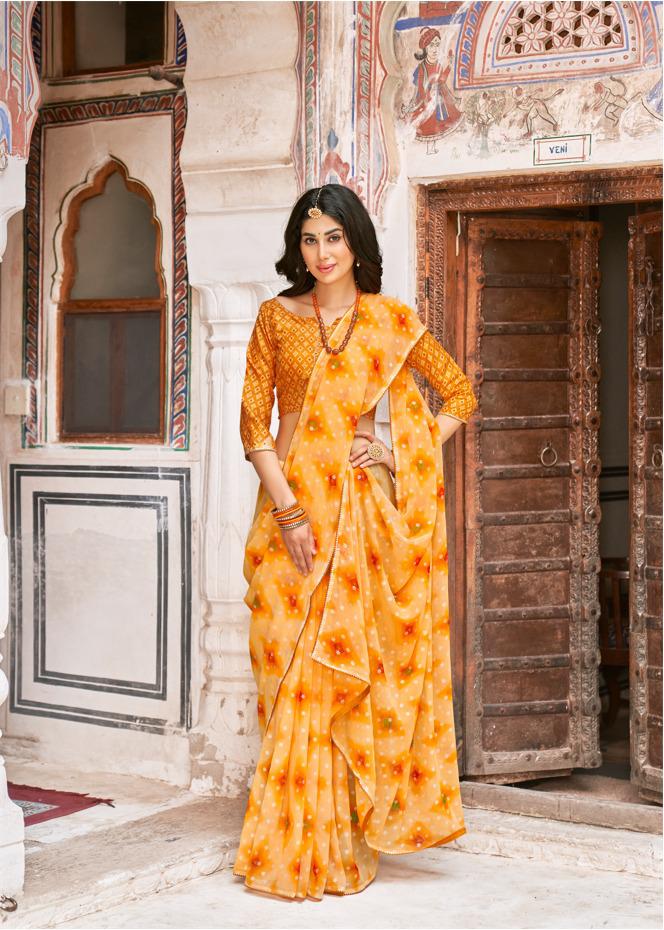 lt kashvi creation bahurani georgette exclusive print saree catalog