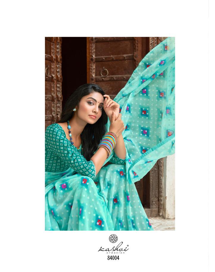 lt kashvi creation bahurani georgette exclusive print saree catalog