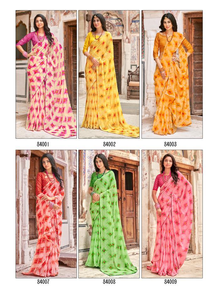 lt kashvi creation bahurani georgette exclusive print saree catalog