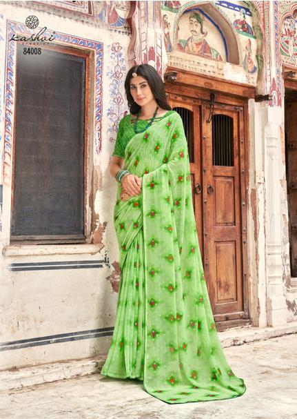 lt kashvi creation bahurani georgette exclusive print saree catalog