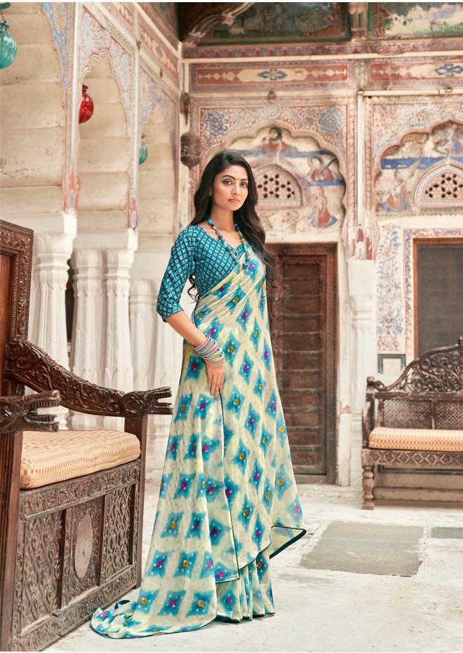 lt kashvi creation bahurani georgette exclusive print saree catalog