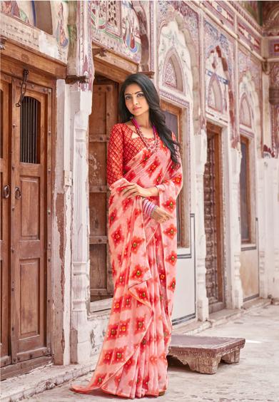 lt kashvi creation bahurani georgette exclusive print saree catalog