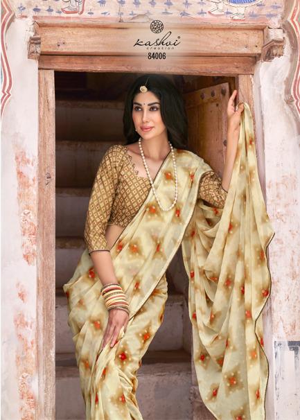 lt kashvi creation bahurani georgette exclusive print saree catalog