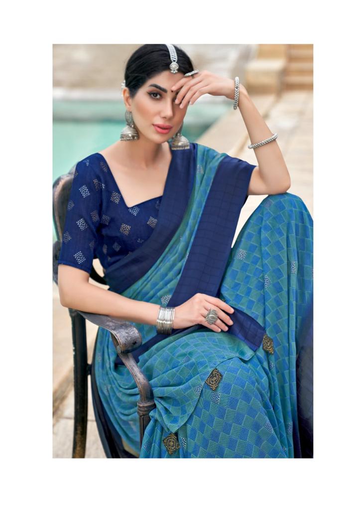 lt kashvi creation daina candy moss attrective print saree catalog