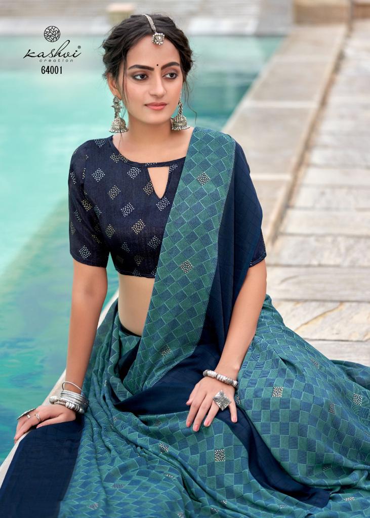 lt kashvi creation daina candy moss attrective print saree catalog