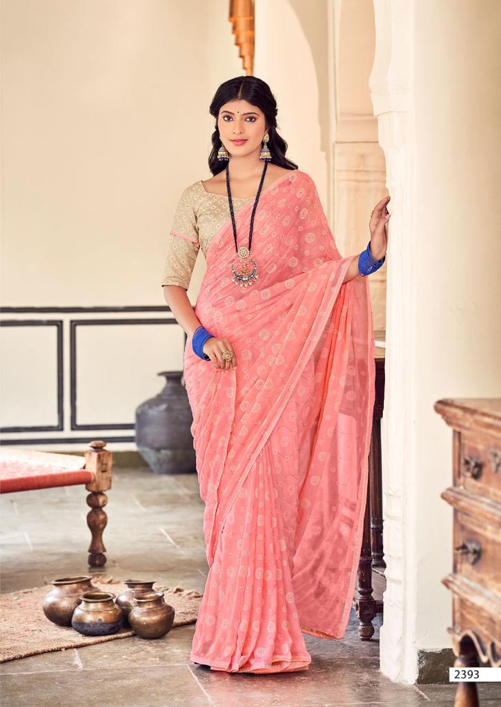 lt kashvi creation gauri georgette attrective print saree catalog