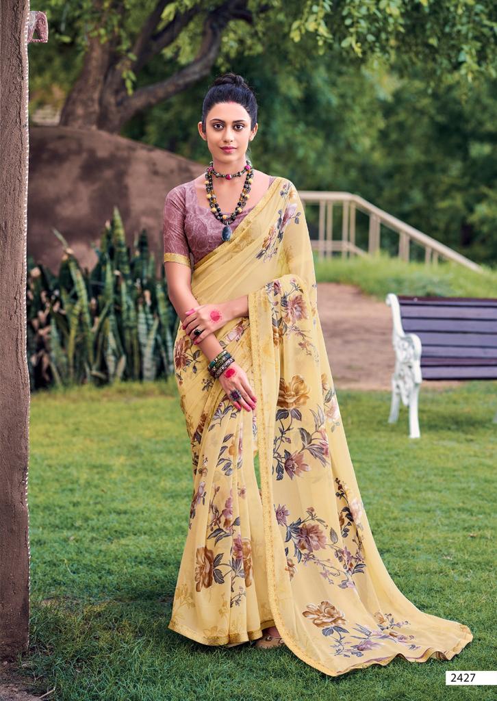 lt kashvi creation jhankaar georgette gorgeous look saree catalog