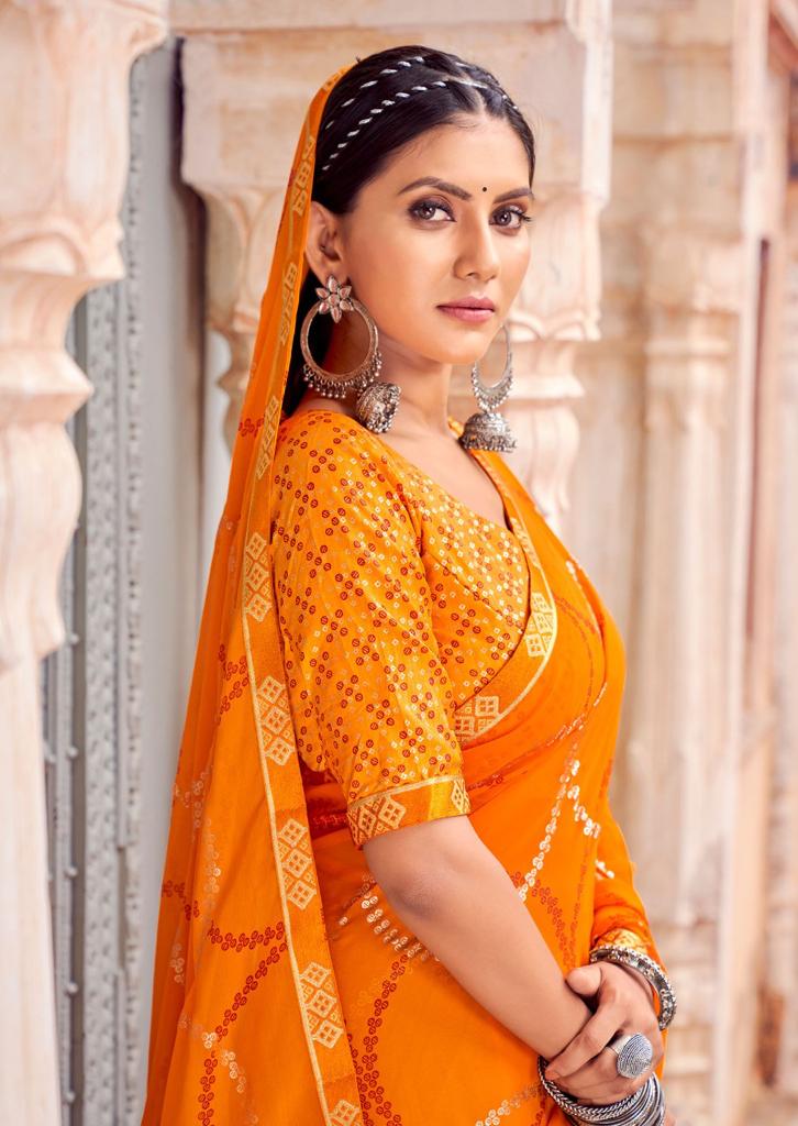 lt kashvi creation kalki geprgette elegant saree catalog