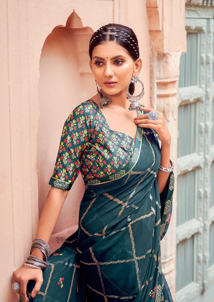 lt kashvi creation kalki geprgette elegant saree catalog